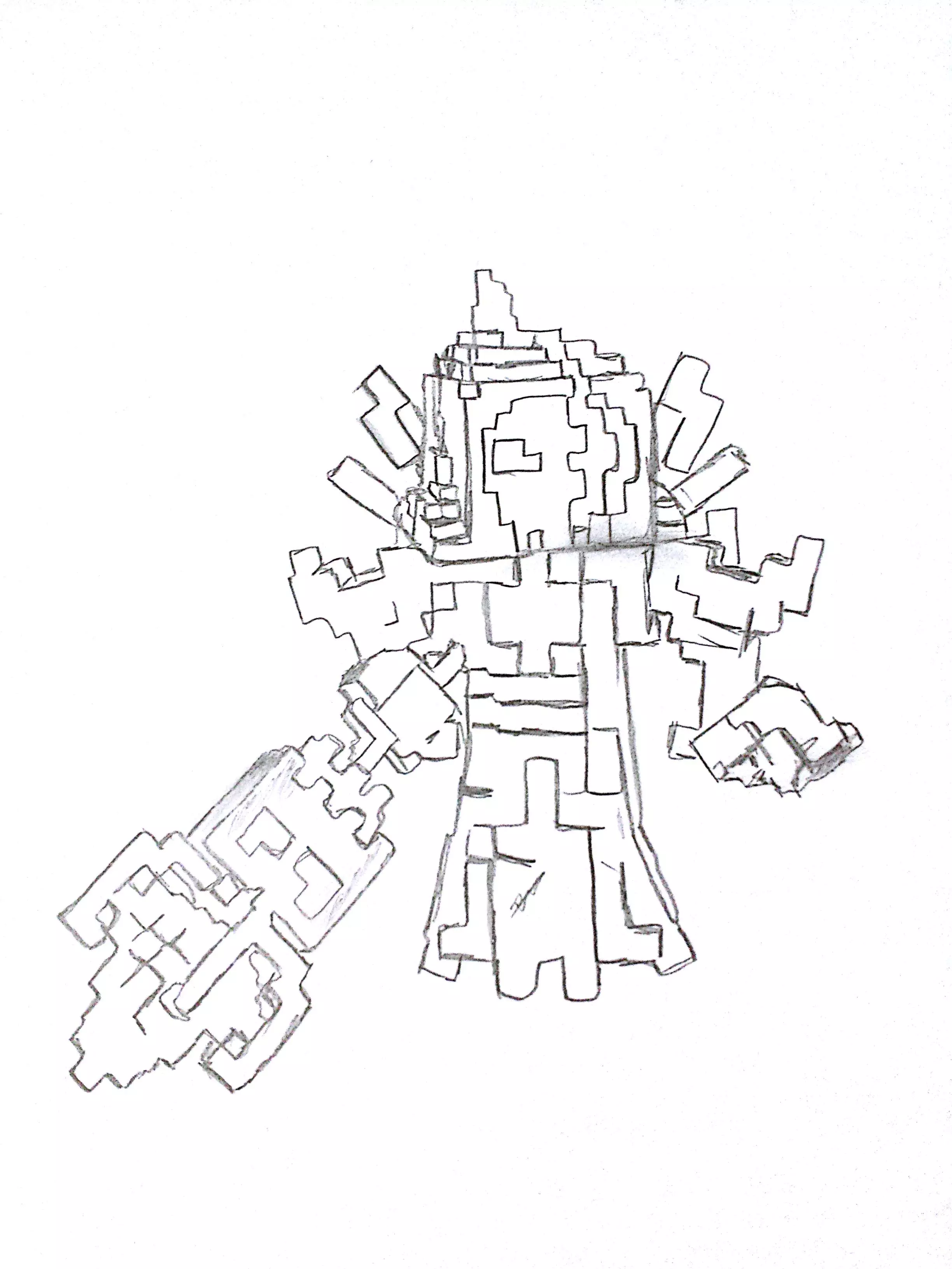 Minecraft Wither Storm Coloring Pages